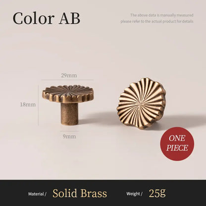 Brass Cup Pulls - Vintage Cabinet Hardware | sitezone test 02