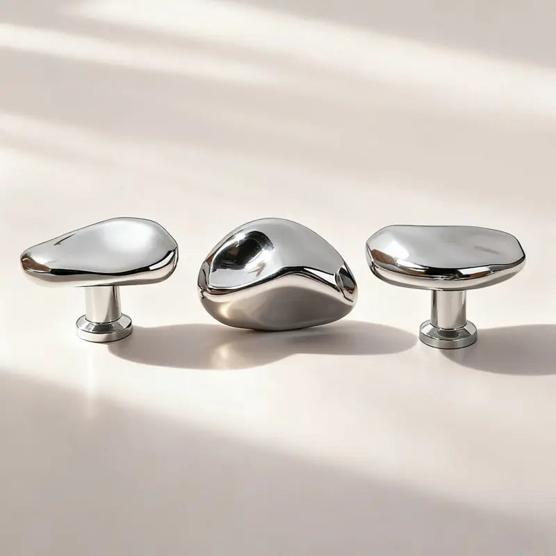 Silver Cabinet Handle - Modern Design for Drawers & Doors