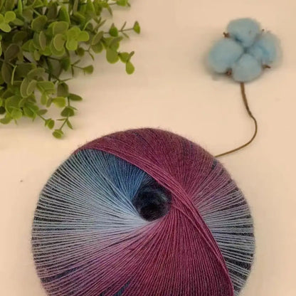 Rainbow Gradient Yarn - 200g/1600m for Crochet