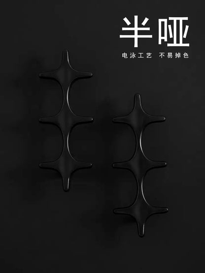 Minimalist Brass Cabinet Pulls - Modern Black Handles