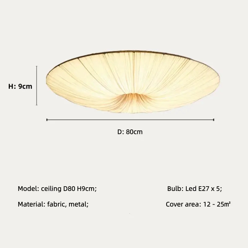 Nordic Cloth Pendant Light - Lotus Leaf Design | sitezone test 02