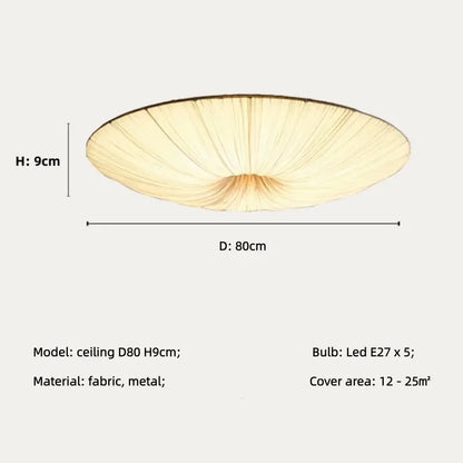 Nordic Cloth Pendant Light - Lotus Leaf Design | sitezone test 02