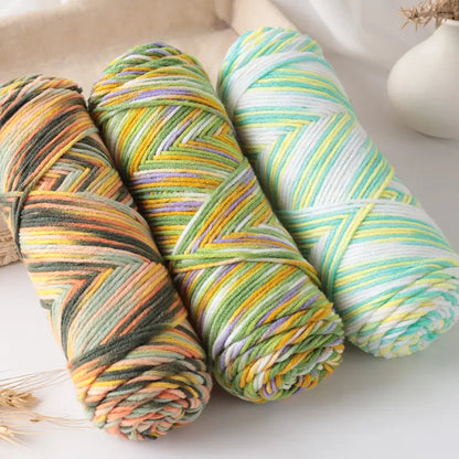 Dyed Milk Cotton Yarn - DIY Knitting & Crochet | sitezone test 02
