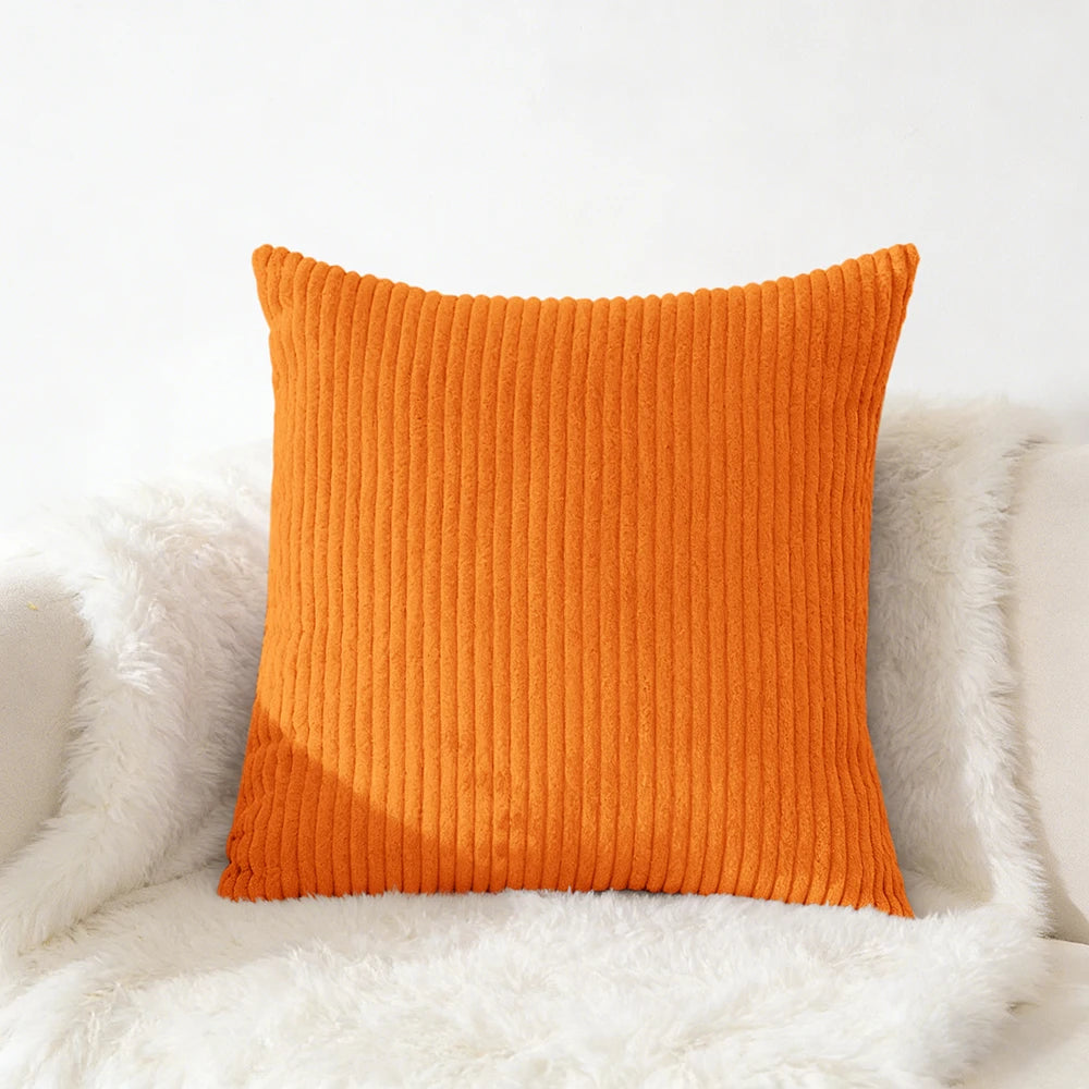 Corduroy Pillow Cover - Soft Flannel Cushion