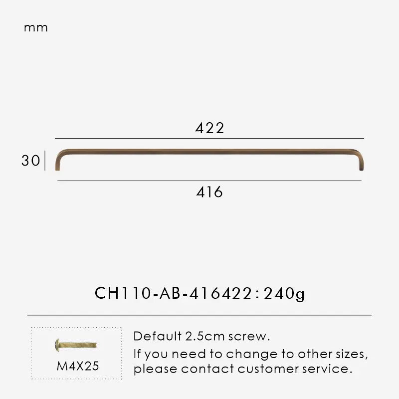 Solid Brass Cabinet Pulls – Modern Bent Design | sitezone test 02