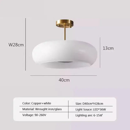 Brass & Glass Chandelier - Mid-Century Modern Pendant Light | sitezone test 02