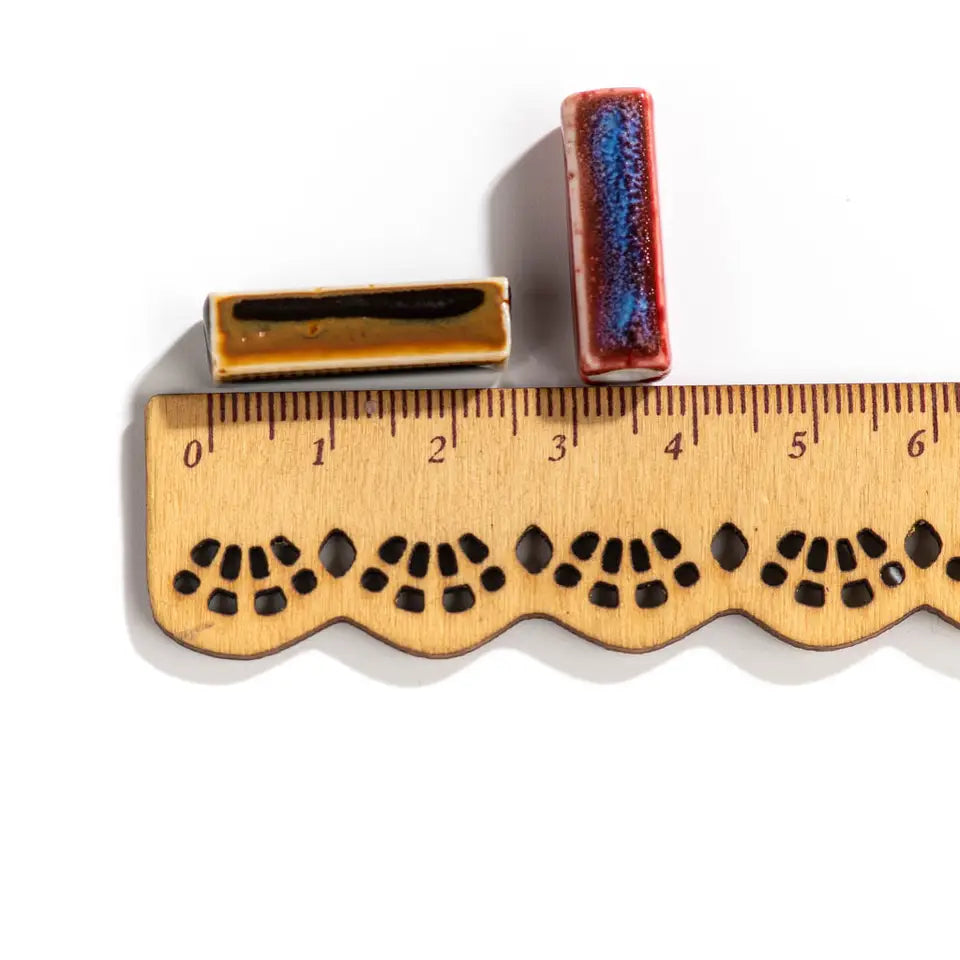 Ceramic Strip Beads - Color-Changing for Jewelry Making