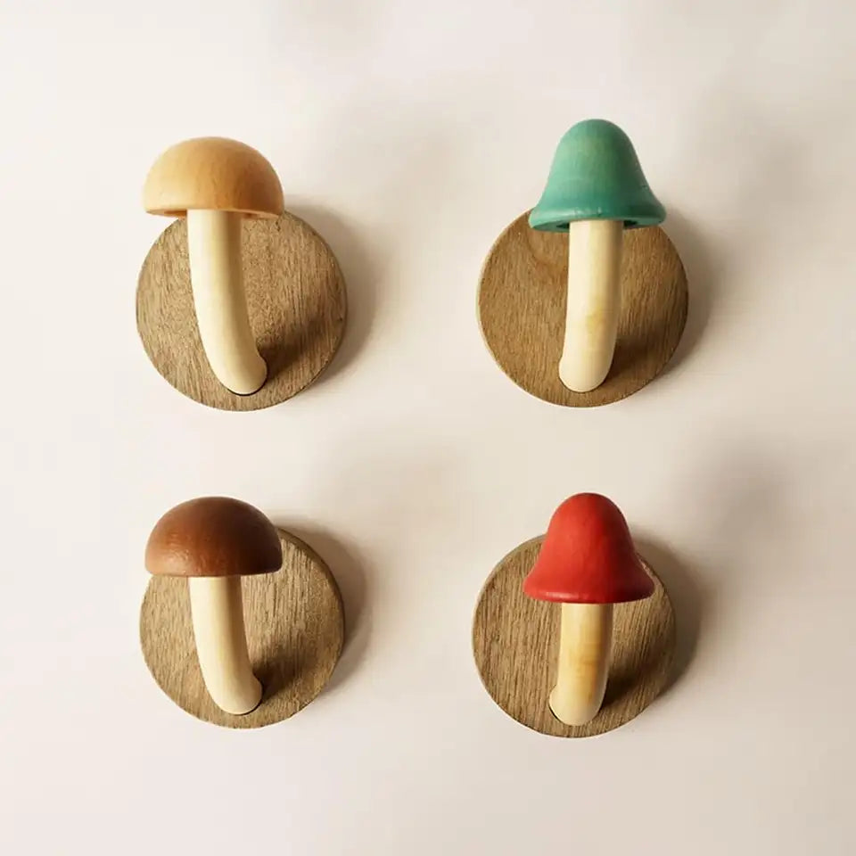 Mushroom Coat Hooks - Colorful & Fun Wall Decor | sitezone test 02