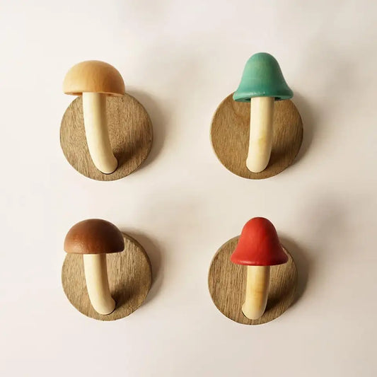 Mushroom Coat Hooks - Colorful & Fun Wall Decor | sitezone test 02