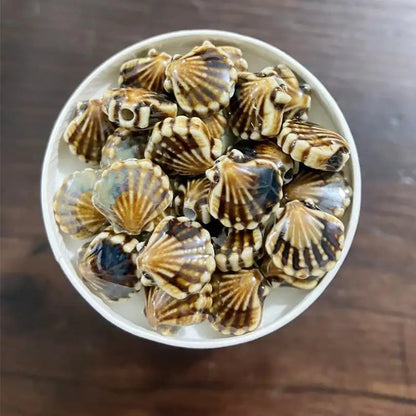 Ceramic Shell Beads - DIY Jewelry Making Charms