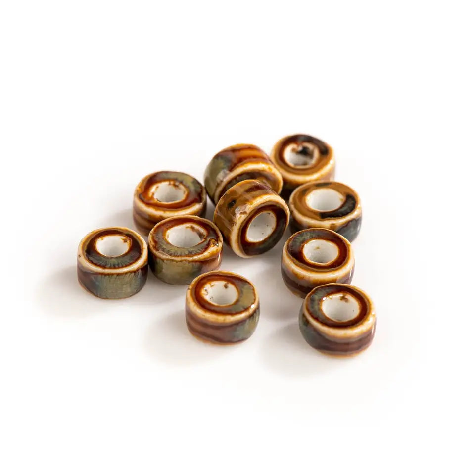 Vintage Ceramic Beads - Ring Shape for Jewelry Making | sitezone test 02