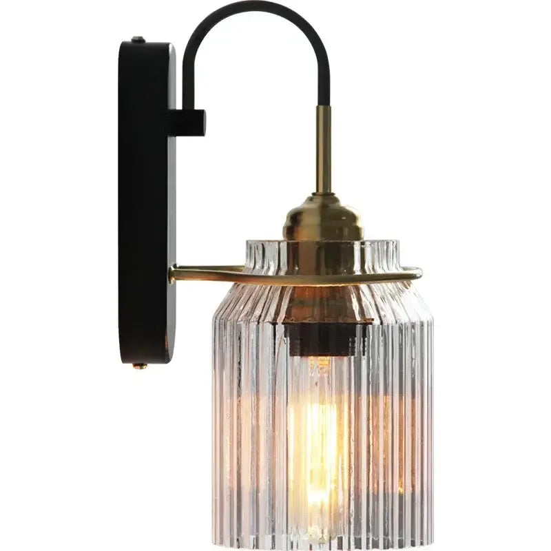 Retro Industrial Wall Sconce - Dimmable LED for Bedroom