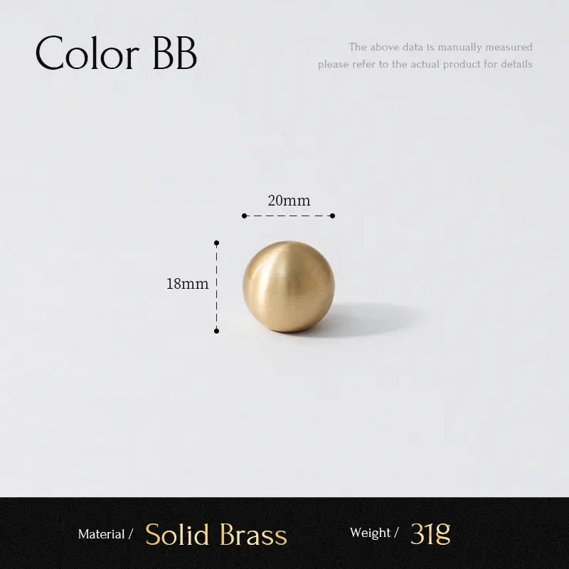 Brass Round Knob - Modern Gold Drawer Pull | sitezone test 02