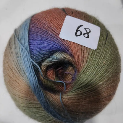 Rainbow Gradient Yarn - 200g/1600m for Crochet