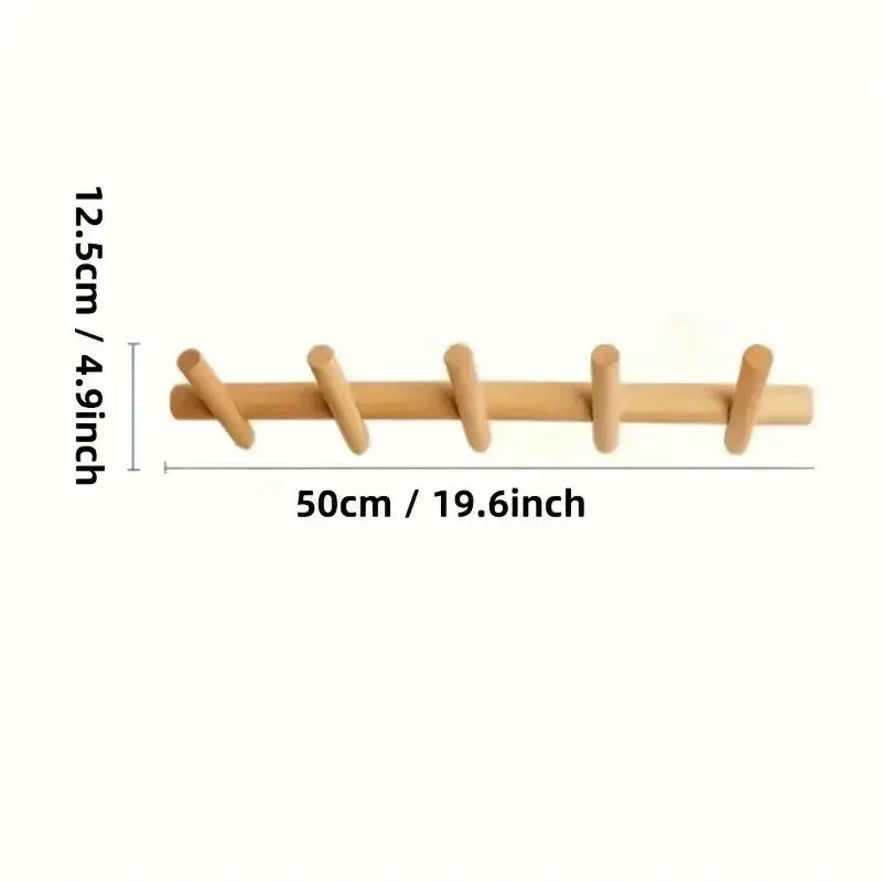 Nordic Wood Coat Rack – Stylish Entryway Organizer | sitezone test 02