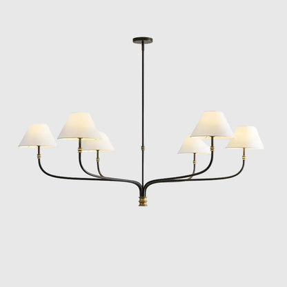 Collins Round Chandelier - Fabric Branch Lamp | Sitezone Test 02