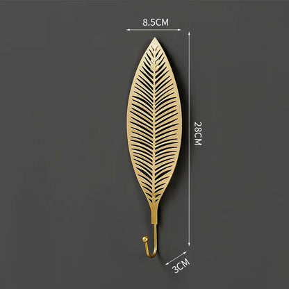 Gold Leaf Wall Hooks – Decorative & Functional Storage | sitezone test 02