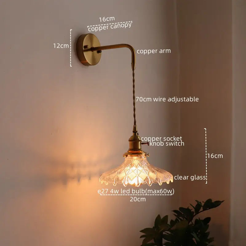 Vintage Green Glass Wall Sconce – Pull Chain Switch | sitezone test 02