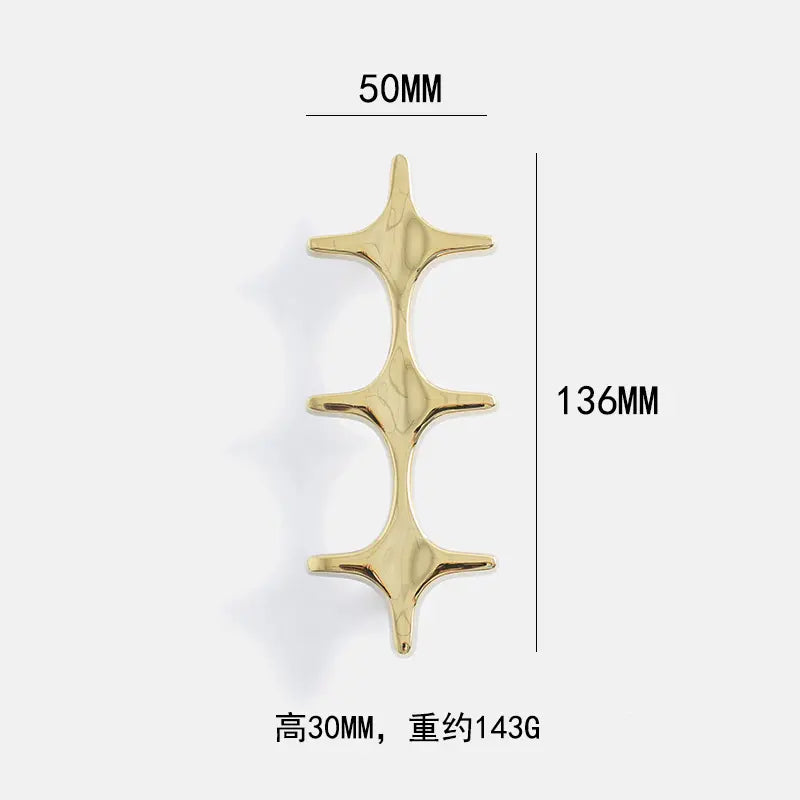 Minimalist Brass Cabinet Pulls - Modern Black Handles