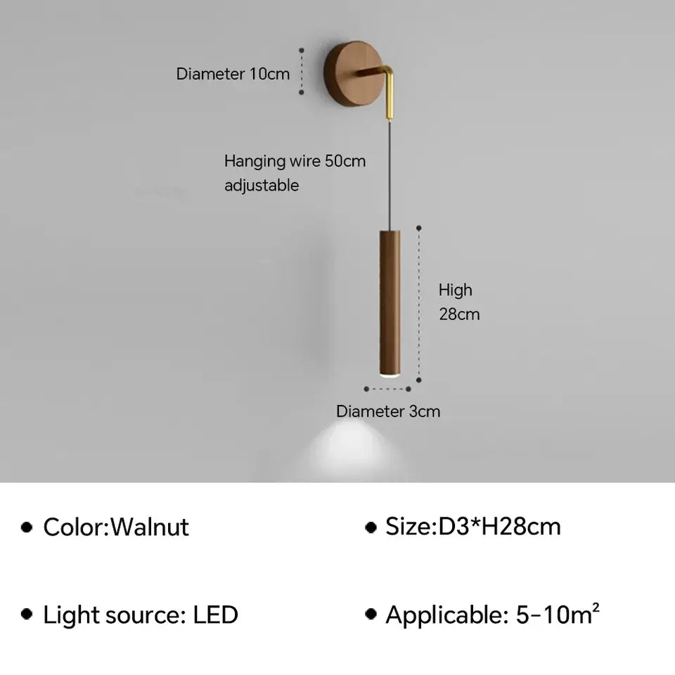 Modern LED Wall Sconce - Adjustable Reading Light