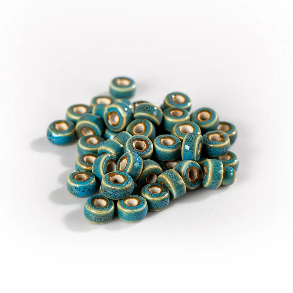 Vintage Ceramic Beads - Ring Shape for Jewelry Making | sitezone test 02