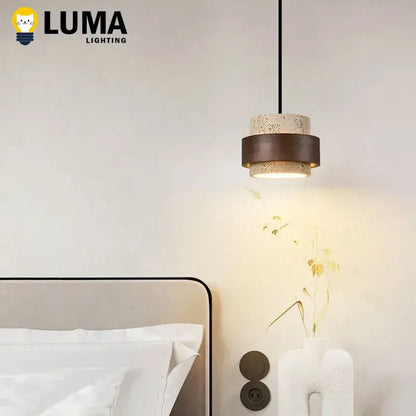 Wabi Sabi Travertine Pendant Light – Natural Stone Design