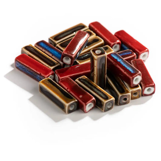 Ceramic Strip Beads - Color-Changing for Jewelry Making