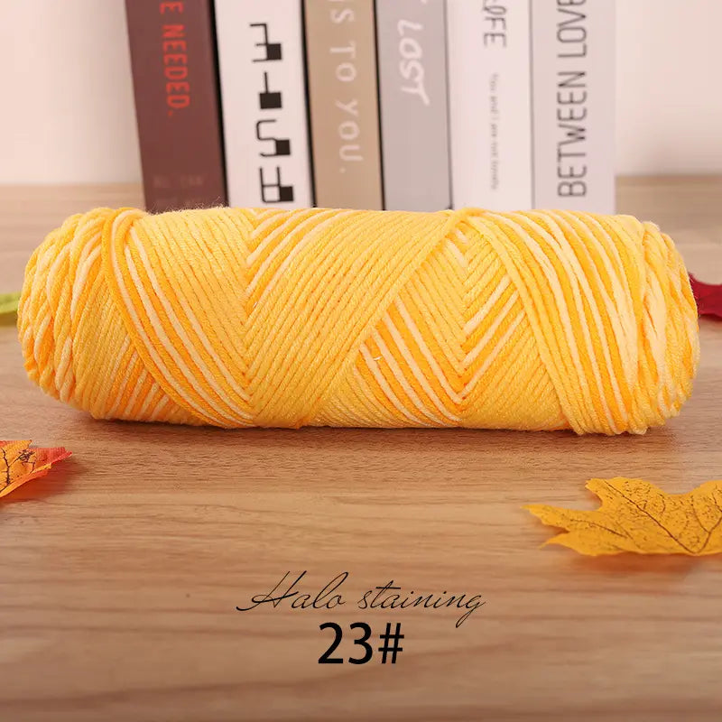 Dyed Milk Cotton Yarn - DIY Knitting & Crochet | sitezone test 02