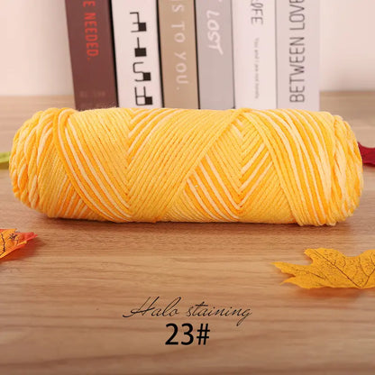 Dyed Milk Cotton Yarn - DIY Knitting & Crochet | sitezone test 02