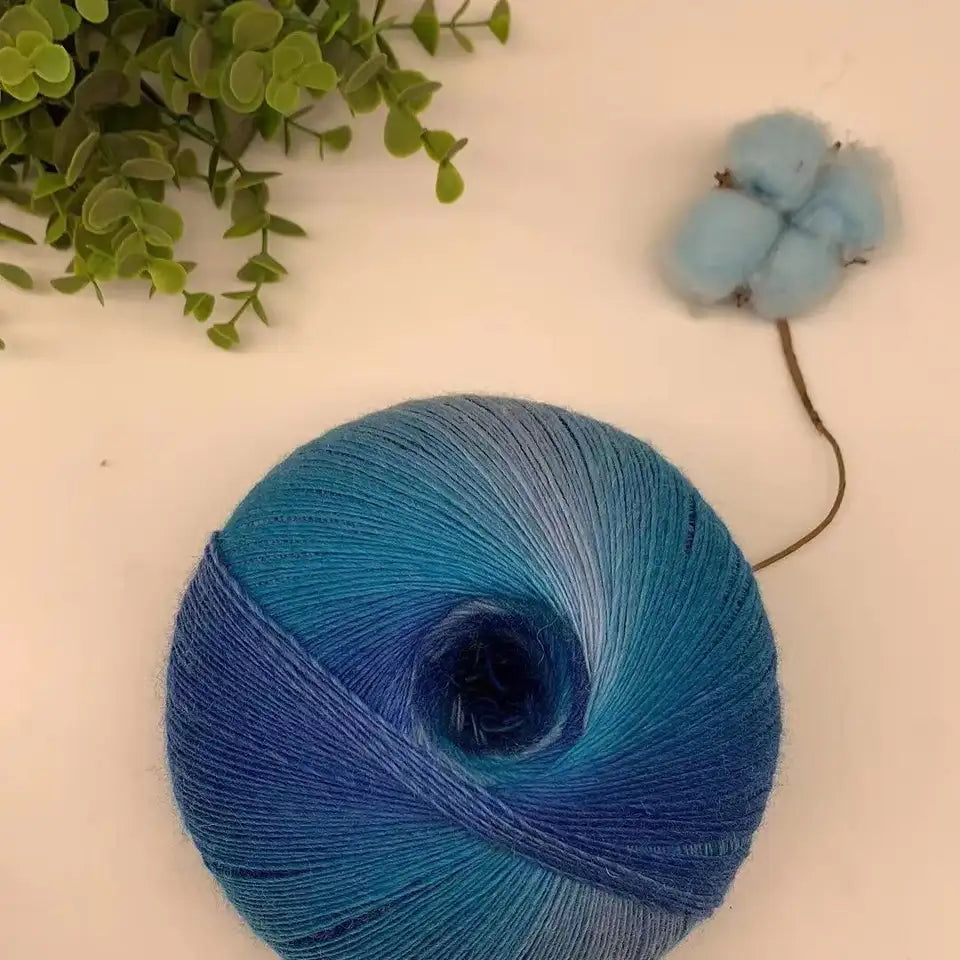 Rainbow Gradient Yarn - 200g/1600m for Crochet