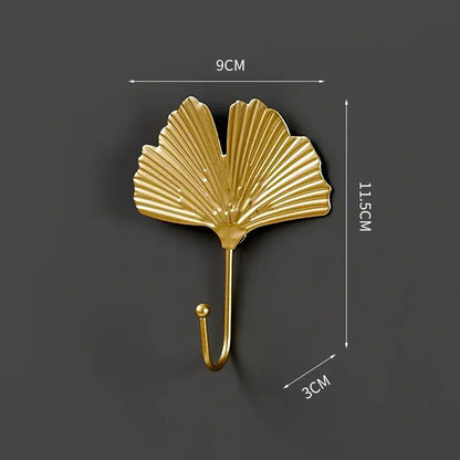Gold Leaf Wall Hooks – Decorative & Functional Storage | sitezone test 02