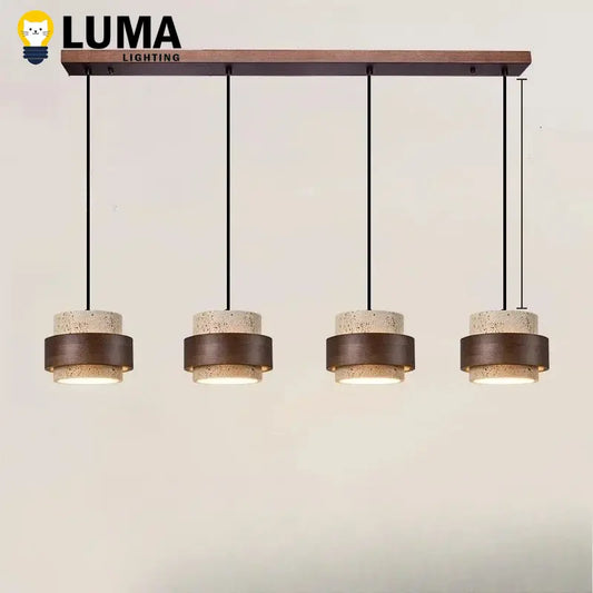 Wabi Sabi Travertine Pendant Light – Natural Stone Design