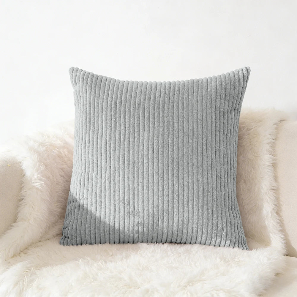 Corduroy Pillow Cover - Soft Flannel Cushion
