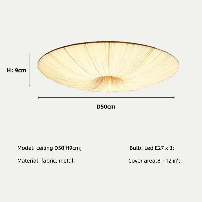 Nordic Cloth Pendant Light - Lotus Leaf Design | sitezone test 02