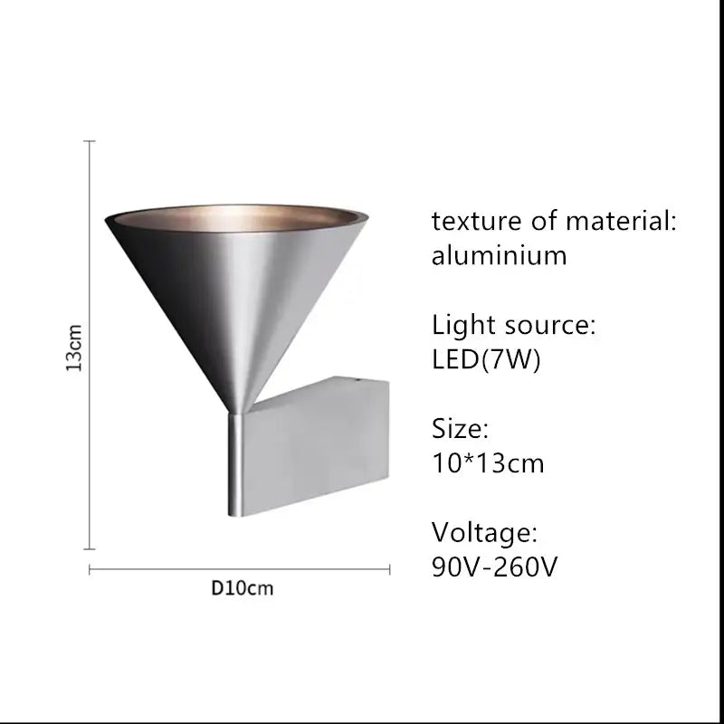 Minimalist Bedside Wall Lamp – Geometric Design for Bedroom