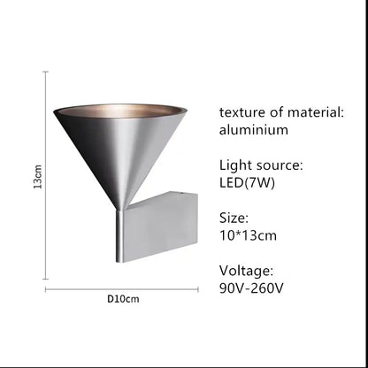 Minimalist Bedside Wall Lamp – Geometric Design for Bedroom