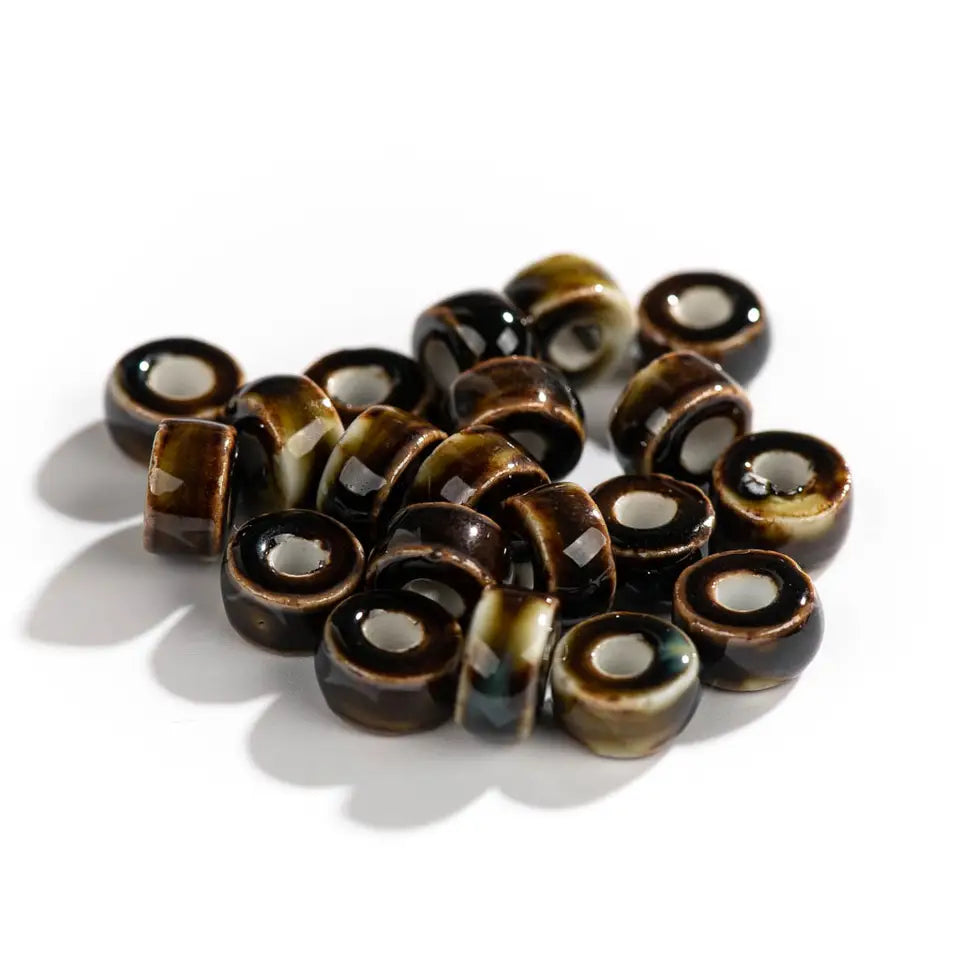 Vintage Ceramic Beads - Ring Shape for Jewelry Making | sitezone test 02