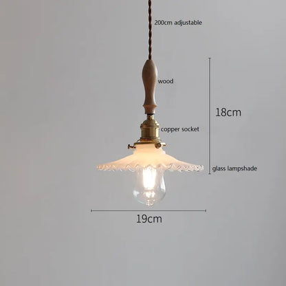 IWHD Schmetterling Keramik LED Pendelleuchte neben Holzgriff Kupfer Sockel Home Decor Schlafzimmer Esszimmer Wohnzimmer Licht Hängelampe