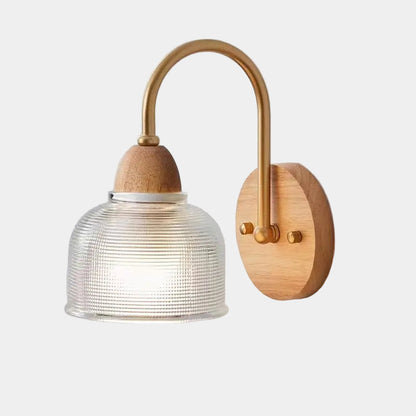Modern Wooden Wall Lamp – LED Bedside Reading Light