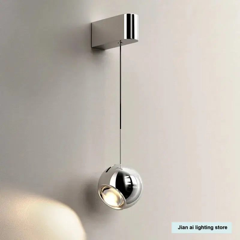 Italian Minimalist Pendant Lamp – Adjustable LED for Bedroom