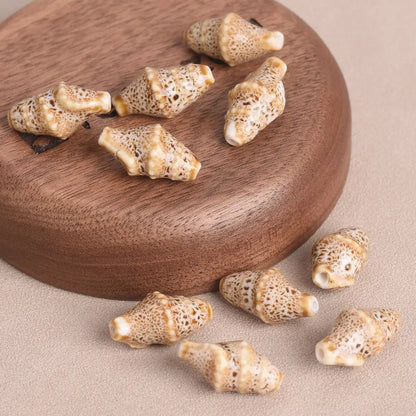 Ocean Conch Beads - Colorful Ceramic for Jewelry Making