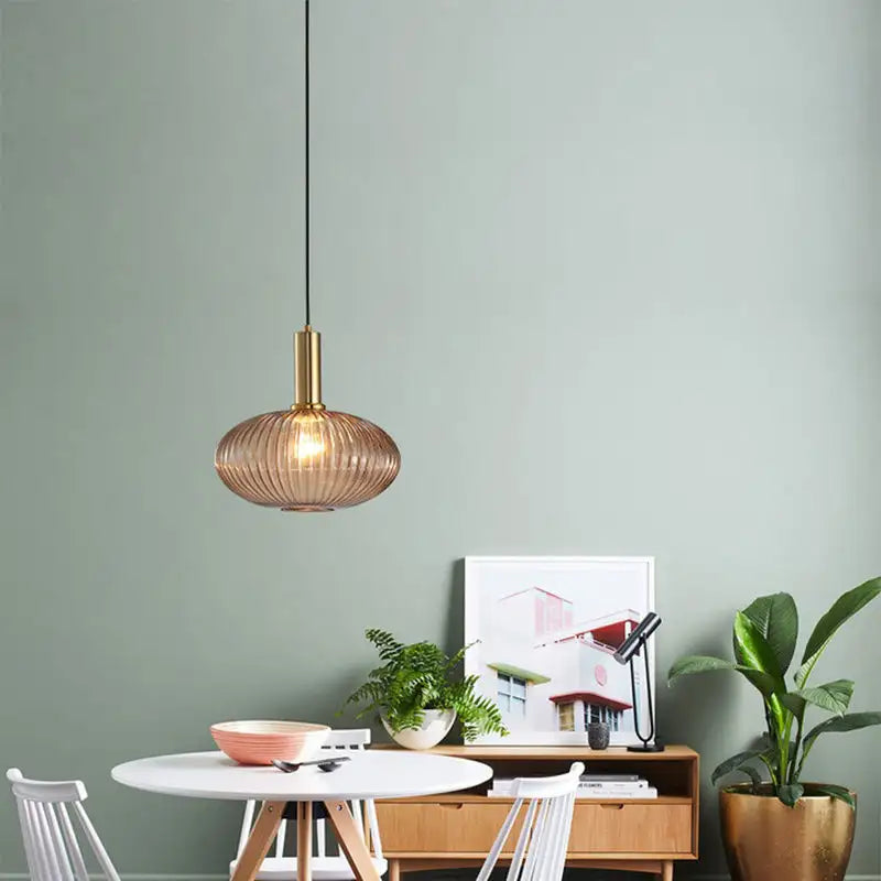 Glas Pendelleuchten E27 Rauchgrau für Küche Restaurant Esstisch Wohnzimmer Bar Front Home Decor Hängeleuchten