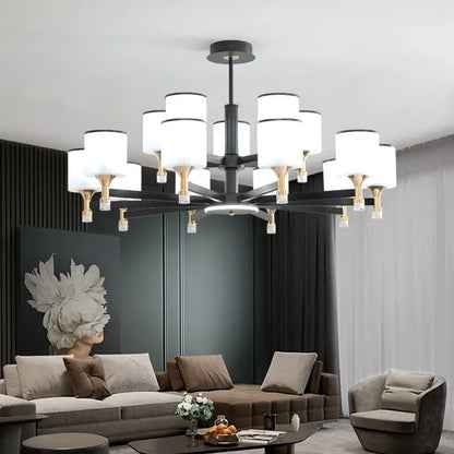 Modern Gold Chandelier - Luxury Lighting for Living Room
