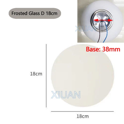Ball Wall Light for Bedside | Milky White Round