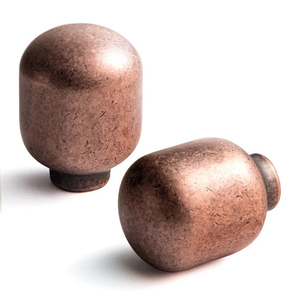 Gray Round Cabinet Knob - Modern Drawer Handle