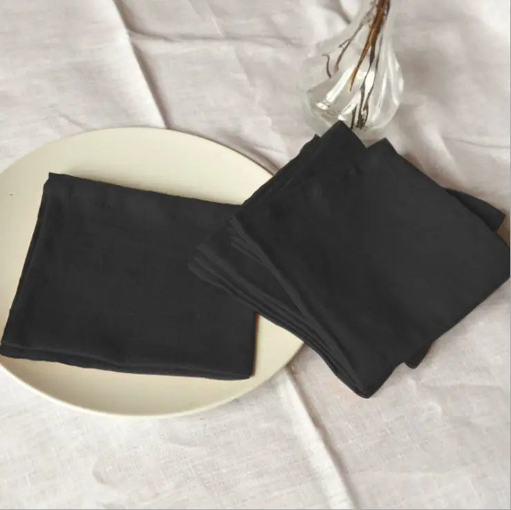 Linen Napkins Set - 40x40cm, Soft & Reusable | sitezone test 02