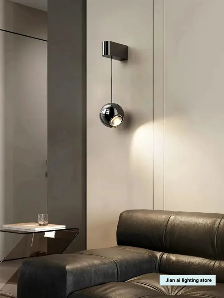 Italian Minimalist Pendant Lamp – Adjustable LED for Bedroom