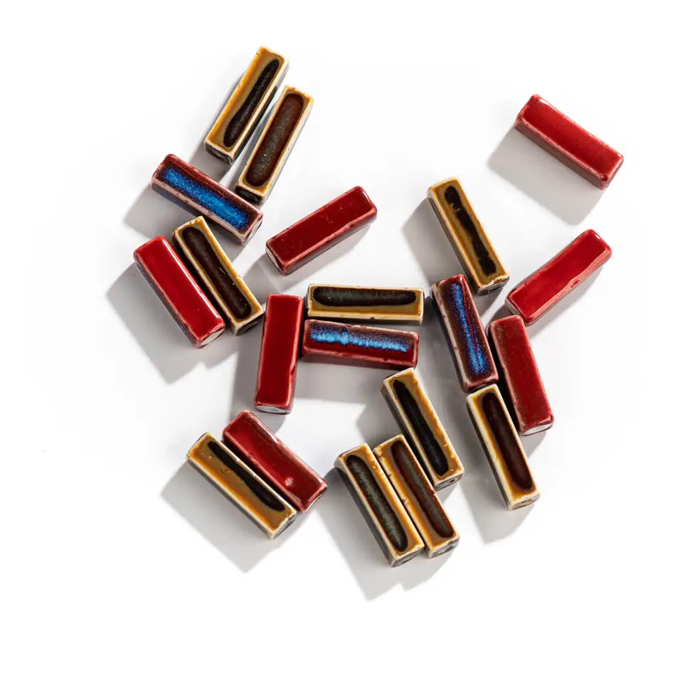 Ceramic Strip Beads - Color-Changing for Jewelry Making