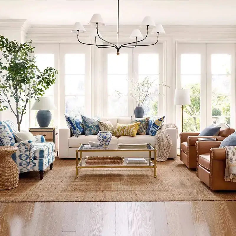 Collins Round Chandelier - Fabric Branch Lamp | Sitezone Test 02