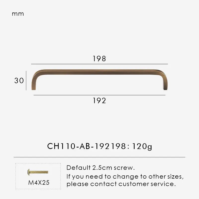 Solid Brass Cabinet Pulls – Modern Bent Design | sitezone test 02